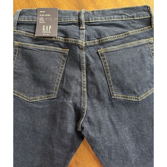 Gap Denim GapFlex Slim Taper Jeans Men's 30 x 32 Medium Wash NWT - Picture 5 of 6